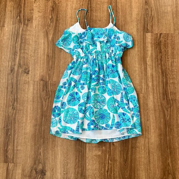 Lilly Pulitzer X Target Blue & White Sea Urchin Dress Sz S - Picture 10 of 13